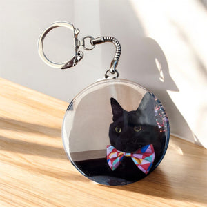 Personalized photo keychain gifts - 2.25” round