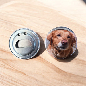 Personalized photo bottle opener gifts - 2.25” round
