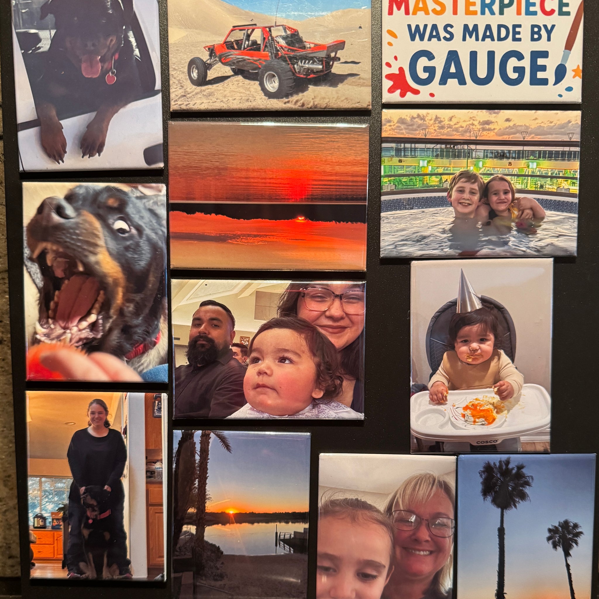 12 pack of 2.5”x3.5” Custom photo magnet gifts - Personalized fridge keepsakes