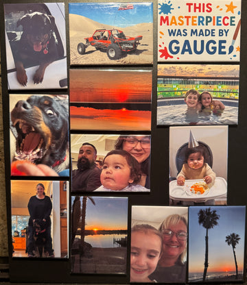 12 pack of 2.5”x3.5” Custom photo magnet gifts - Personalized fridge keepsakes