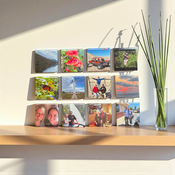 12 Pack of 2"x2" Custom Photo Magnet Gifts - Personalized Fridge Keepsakes